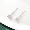 Brass Stud Earrings for Women EJEW-G441-05B-P-1