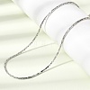 1.3MM 304 Stainless Steel Boston Link Chains Necklaces for Women Men NJEW-Z115-12P-03-1