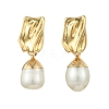 304 Stainless Steel Stud Dangle Earrings EJEW-JE07240-03-3