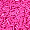 Baking Paint Glass Twist Bugle Beads SEED-C004-02S-3