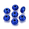 UV Plating Iridescent Transparent Acrylic European Beads OACR-E033-22-06-1