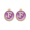 Golden Plated Alloy Enamel Charms LS-ENAM-Q437-12F-1