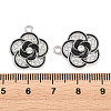Alloy Black Enamel Pendants FIND-C095-09P-3
