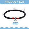 12Pcs Adjustable Polyester Braided Bead Bracelets for Men Women BJEW-HY0002-70A-2
