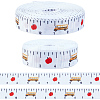 2 Rolls 2 Styles Back to School Season Polyester Ribbons OCOR-GF0005-94-7