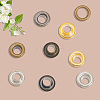200 Sets 4 Colors Iron Grommet Eyelet Findings SCRA-GF0001-10A-04-6