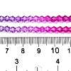 Gradient Color Baking Paint Glass Bead Strands LS-DGLA-A039-T4mm-A09-5