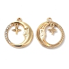 Alloy Rhinestone Pendants PALLOY-E027-VF732-1