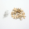Moon Shape Unfinished Wood Cutouts Ornaments WOOD-WH0115-51-1