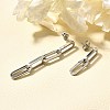 304 Stainless Steel Dangle Stud Earrings for Women EJEW-C096-15P-01-5