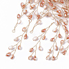 Glass Seed Beads Wire Wrapped Big Pendants FIND-S306-14F-1