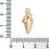 Light Gold Plated Alloy Enamel Pendants ENAM-U001-02B-KCG-3