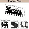 Iron Wall Mounted Hook Hangers HJEW-WH0087-005-2