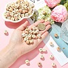 310Pcs 27 Styles Printed Natural Wood Beads WOOD-YW0001-84-3
