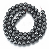 Non-magnetic Synthetic Hematite Beads Strands X-G-Q892-6mm-3