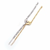Couples 304 Stainless Steel Link Bracelets Sets BJEW-I283-10-2