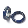 Natural Gemstone Plain Band Ring for Women RJEW-P044-01A-M-3