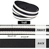   9.4~10 Yards Polycotton Striped Ribbons SRIB-PH0010-33-2