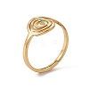 Ion Plating(IP) 201 Stainless Steel Vortex Adjustable Ring for Women X-RJEW-C045-07G-1