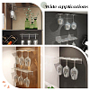 Transparent Acrylic Wall Mounted Stemware Rack Wine Glass Holder ODIS-WH0026-09-6