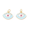 Rack Plating Brass Micro Pave Orchid Cubic Zirconia Pendants ZIRC-P095-02G-2