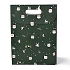 Christmas Themed Pattern Rectangle Kraft Paper Flip Bags CARB-L008-02L-02-2