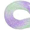10 Strands Transparent Gradient Color Glass Beads Strands GLAA-CJ0002-09A-1