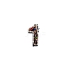 Number Colorful Rhinestone Patches DIY-WH0308-25A-1