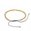 Adjustable Electroplate Glass Braided Bead Bracelets BJEW-JB04588-4