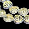 Electroplate Baking Paint Glass Beads Strands EGLA-K061-13A-AB01-4
