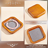Wood Jewelry Storage Tray with Velvet Mat Inside ODIS-WH0017-081B-4