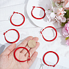 3 Pairs Spray Painted Alloy Hoop Earrings EJEW-SP0001-21C-3