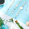 4Pcs Synthetic Turquoise Starfish Turtle Beads Hanging Suncatchers HJEW-CN0001-39-5