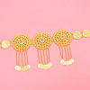 Alloy Crystal Rhinestone Coin Link Hollow Flower Tassel Waist Body Chains for Women FS-WGEDFED-01-3