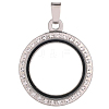 Alloy Photo Frame Pendants ALRI-WH0002-26A-P-1