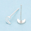 925 Sterling Silver Stud Earrings STER-N017-12C-S-3