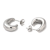 Non-Tarnish 304 Stainless Steel Arch Stud Earrings EJEW-B026-03P-2