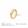 Irregular 304 Stainless Steel Finger Rings for Women SA8524-30-1