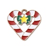 Christmas Alloy Enamel Pendants ENAM-I071-01KCG-09-1