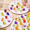 Luminous Resin Fruits Display Ornaments RESI-WH0092-005-4