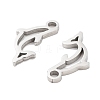 Non-Tarnish 316 Surgical Stainless Steel Charms STAS-Q314-17P-2