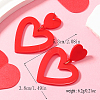 Valentine's Day Acrylic Dangle Stud Earrings LS-SV9698-3-2