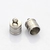 Tarnish Resistant 201 Stainless Steel Cord Ends STAS-N034-09-1