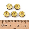 Brass Rhinestone Spacer Beads RB-A014-Z8mm-05G-4
