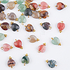 DICOSMETIC 30Pcs 5 Style Mixed Gemstone Charms FIND-DC0002-44-3