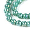 Electroplate Opaque Glass Beads Strands GLAA-T032-P6mm-AB12A-3
