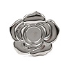 Adjustable 304 Stainless Steel Open Cuff Ring Components STAS-P403-01D-P-2