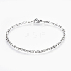 304 Stainless Steel Rolo Chain Bracelets BJEW-P239-02B-1