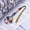 Tibetan Style Carved Alloy Bookmark AJEW-JK00162-3