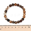 Natural Striped Agate/Banded Agate Beaded Stretch Bracelets X-BJEW-Q692-03I-4